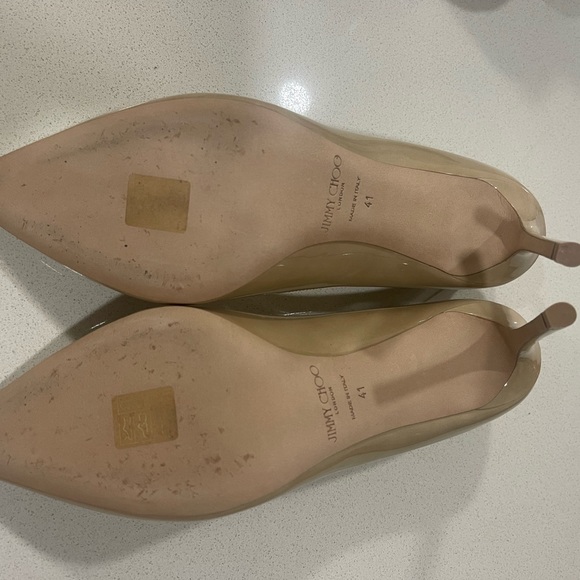 Jimmy Choo Romy 85 Nude Heels - Picture 9 of 9